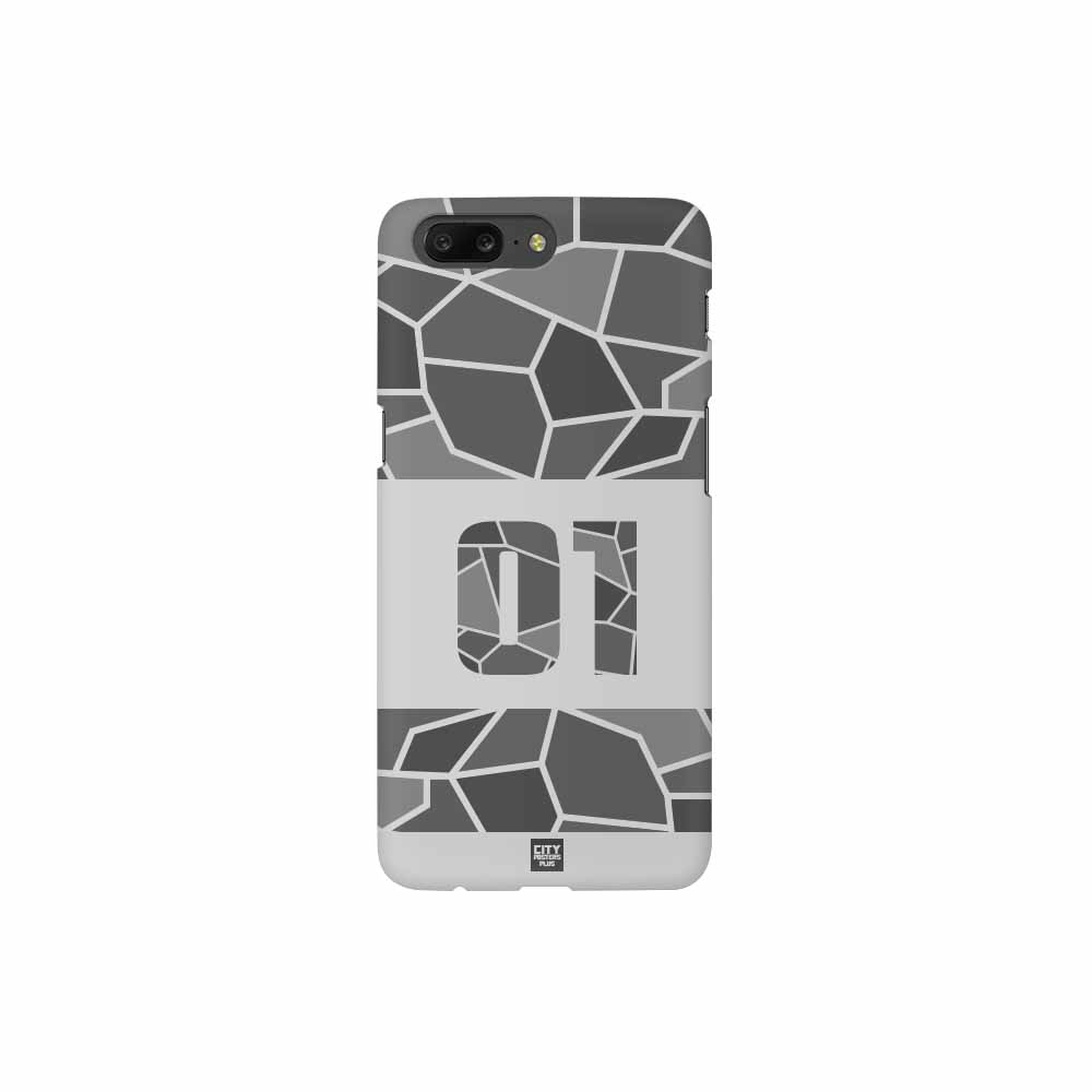 01 Number Mobile Case Cover (Melange Grey)