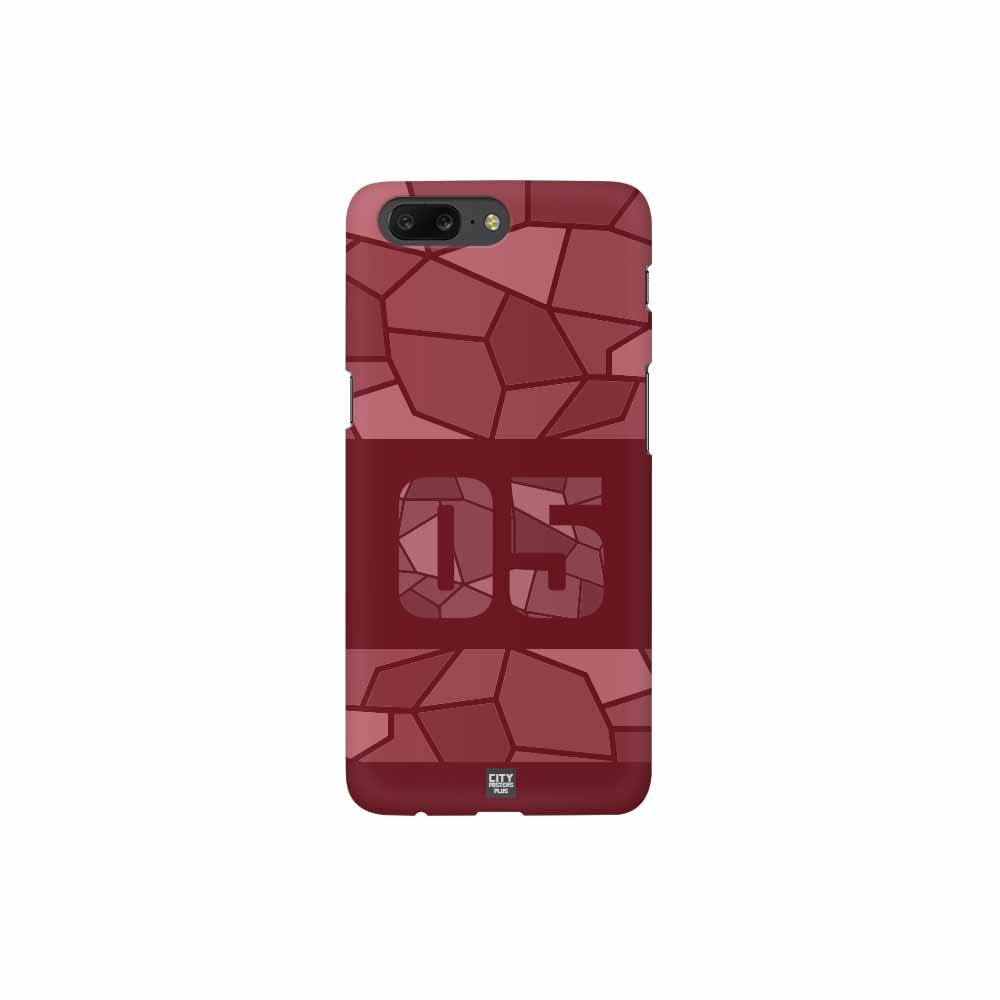 05 Number Mobile Case Cover (Maroon)