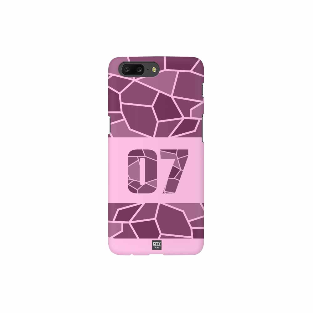 07 Number Mobile Case Cover (Light Pink)