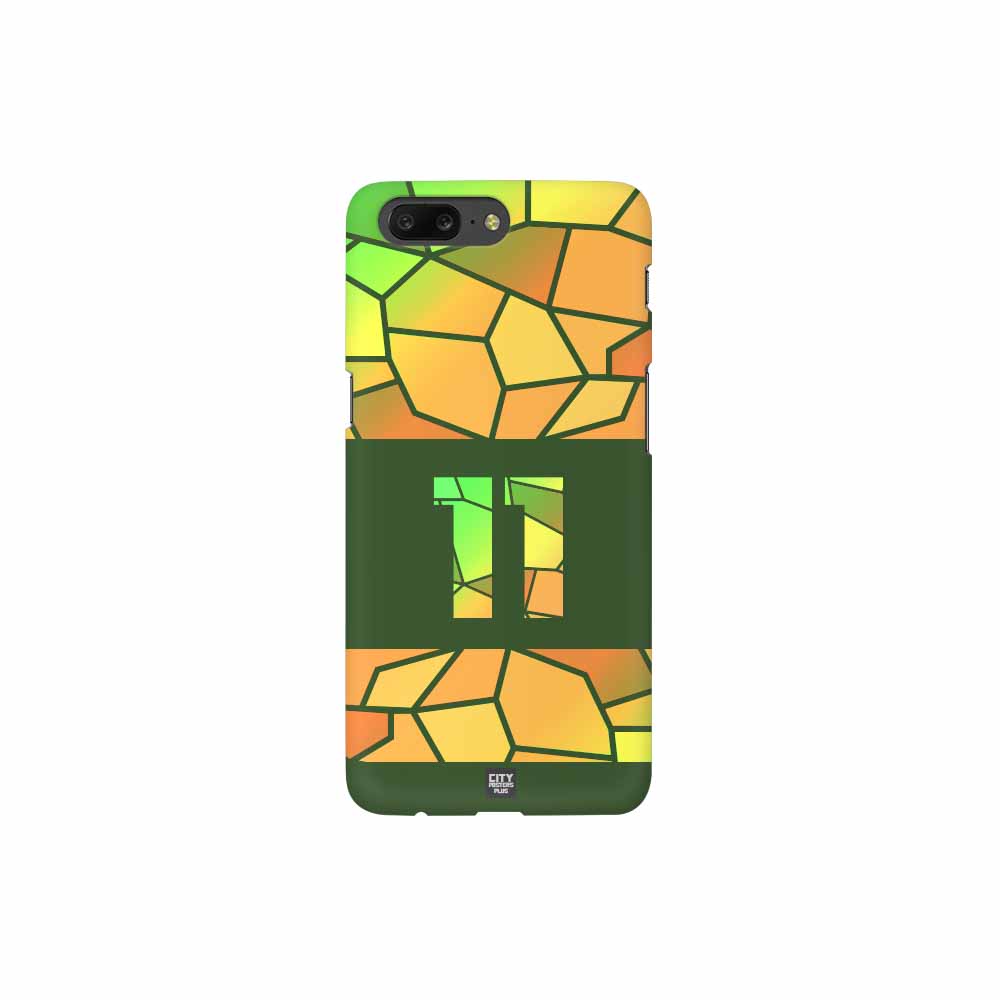 11 Number Mobile Case Cover (Olive Green)