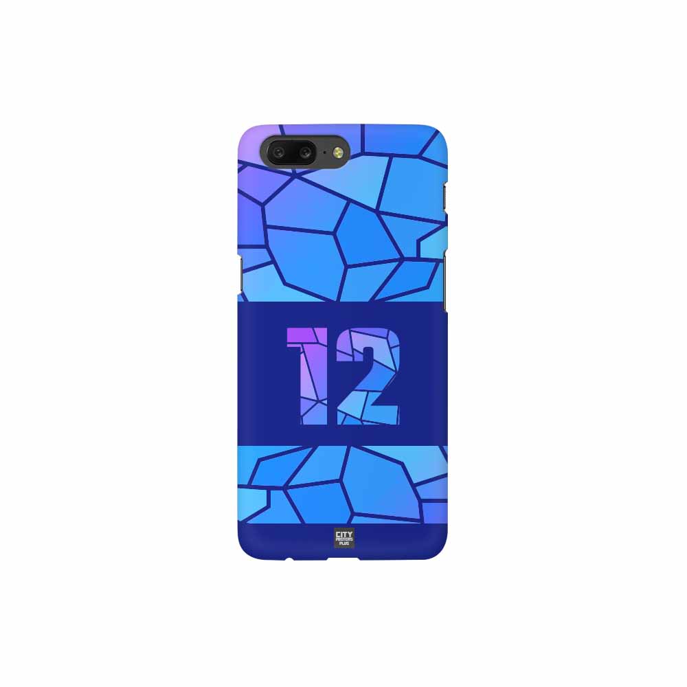 12 Number Mobile Case Cover (Royal Blue)