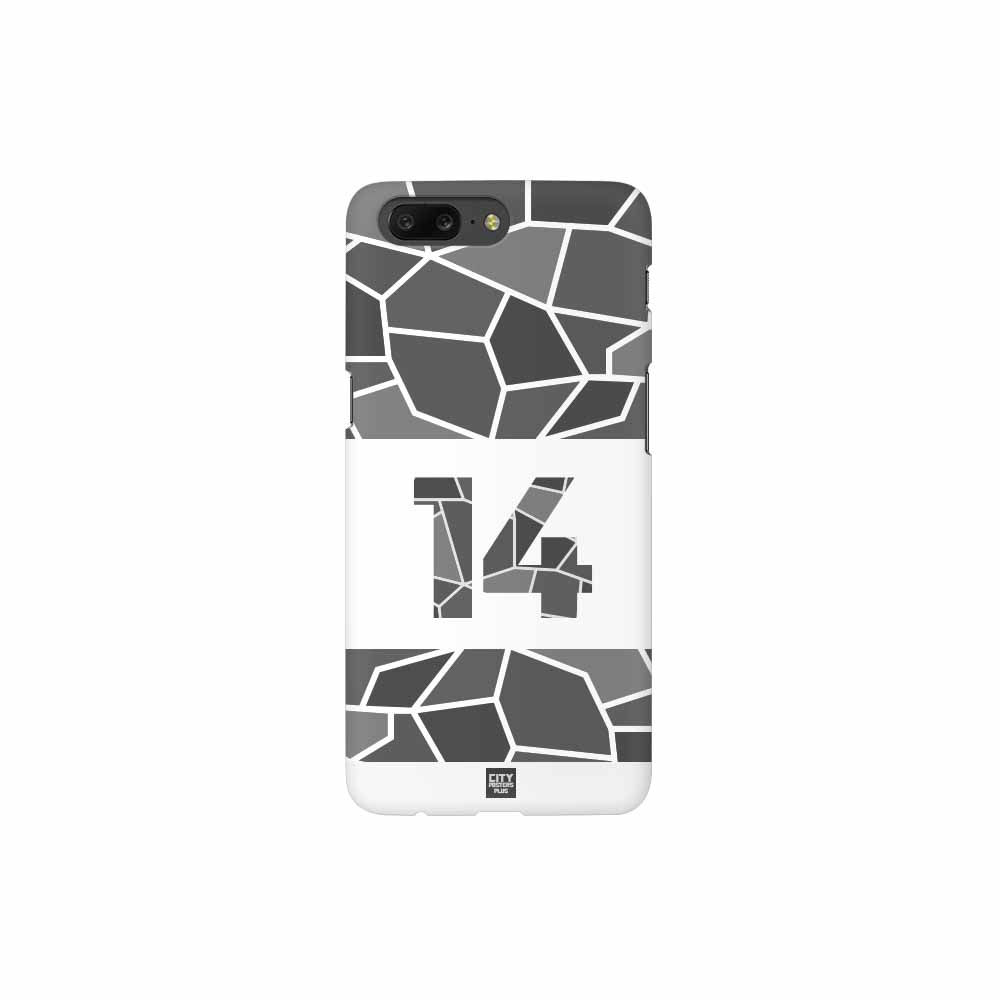 14 Number Mobile Case Cover (White)