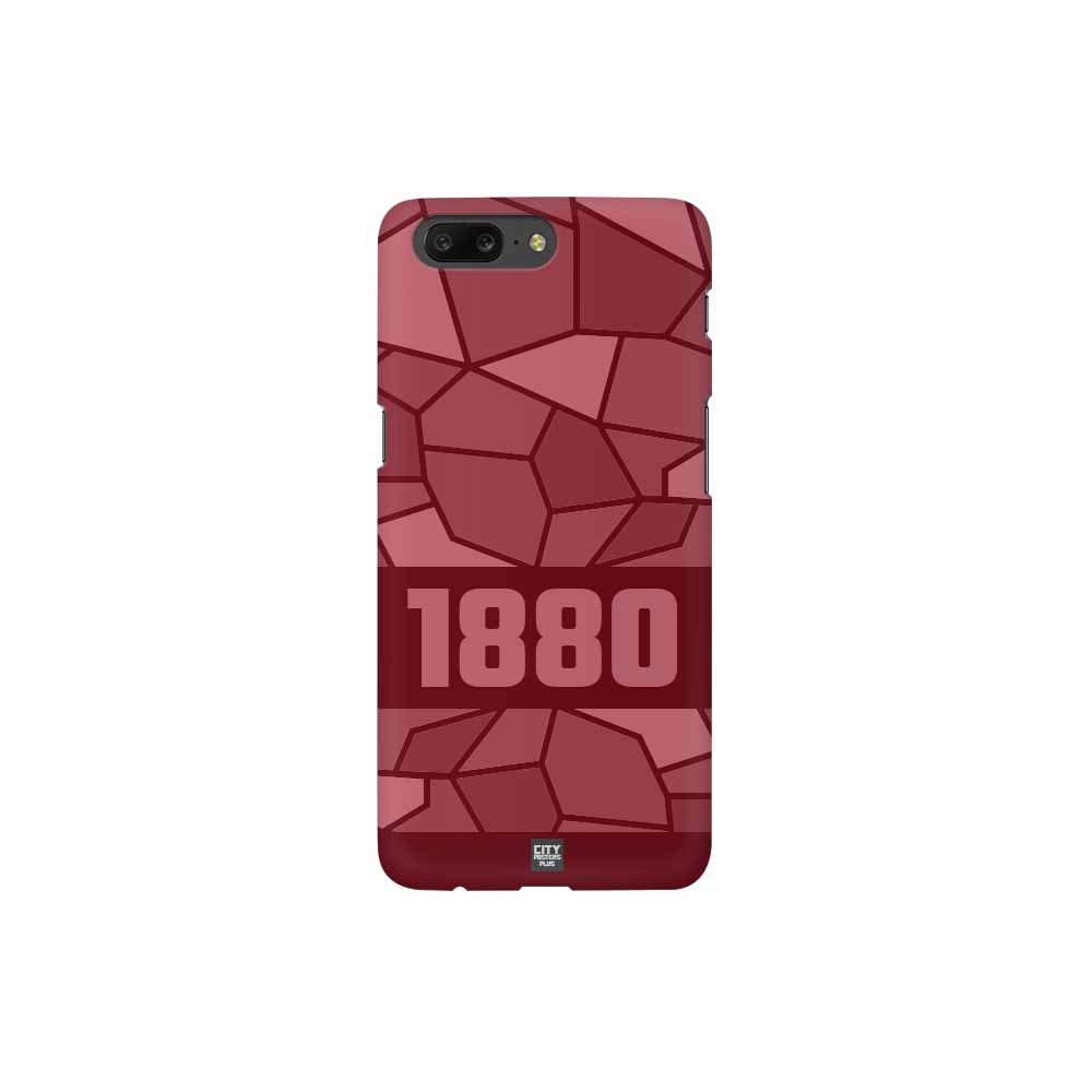 1880 Year Mobile Case Cover (Maroon)