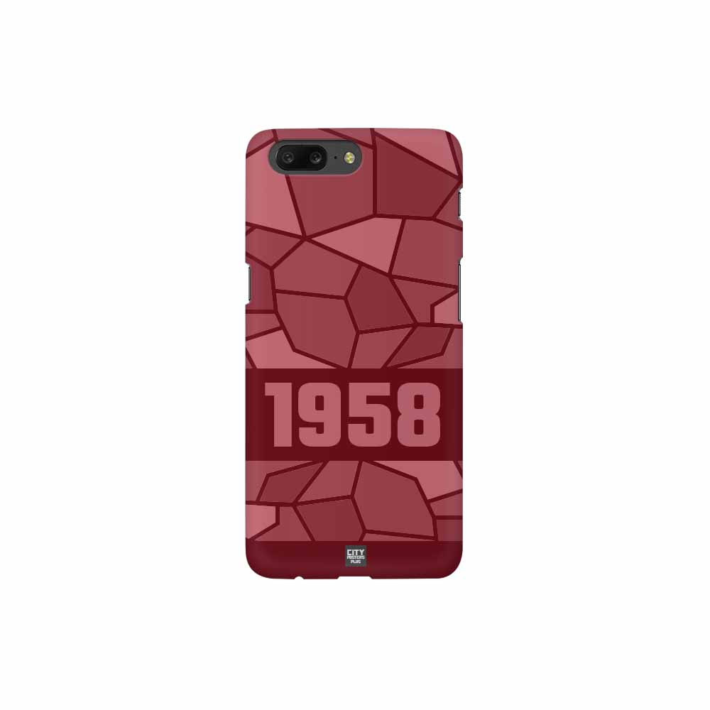 1958 Year Mobile Case Cover (Maroon)