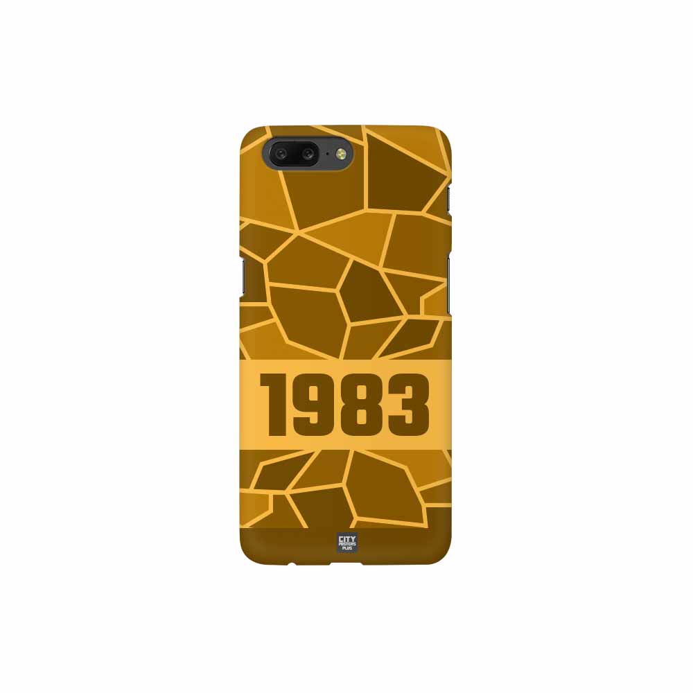 1983 Year Mobile Case Cover (Golden Yellow)