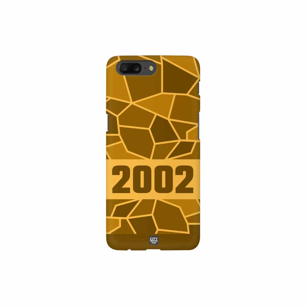 2002 Year Mobile Case Cover (Golden Yellow)