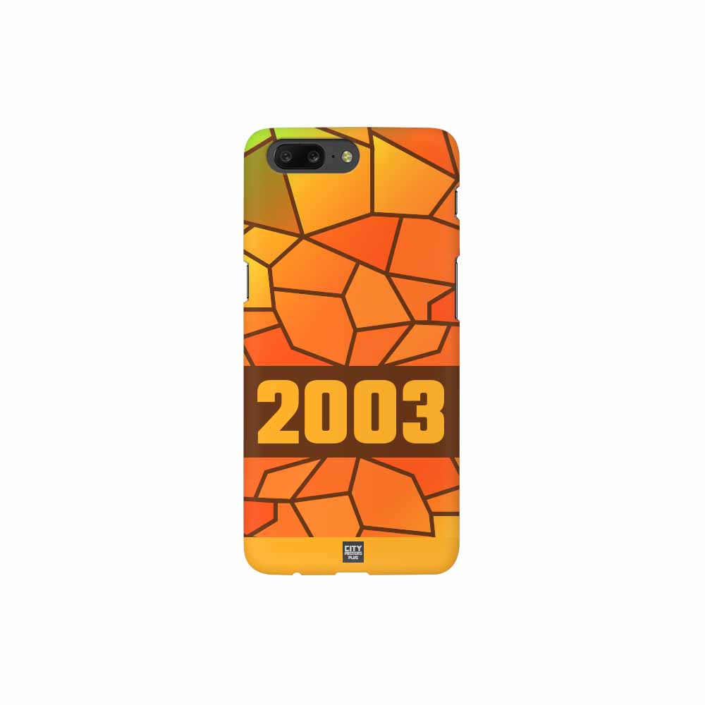 2003 Year Mobile Case Cover (Brown)
