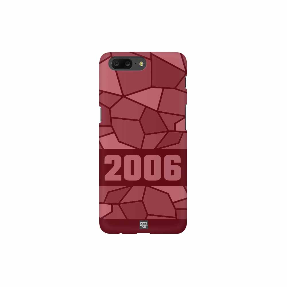 2006 Year Mobile Case Cover (Maroon)