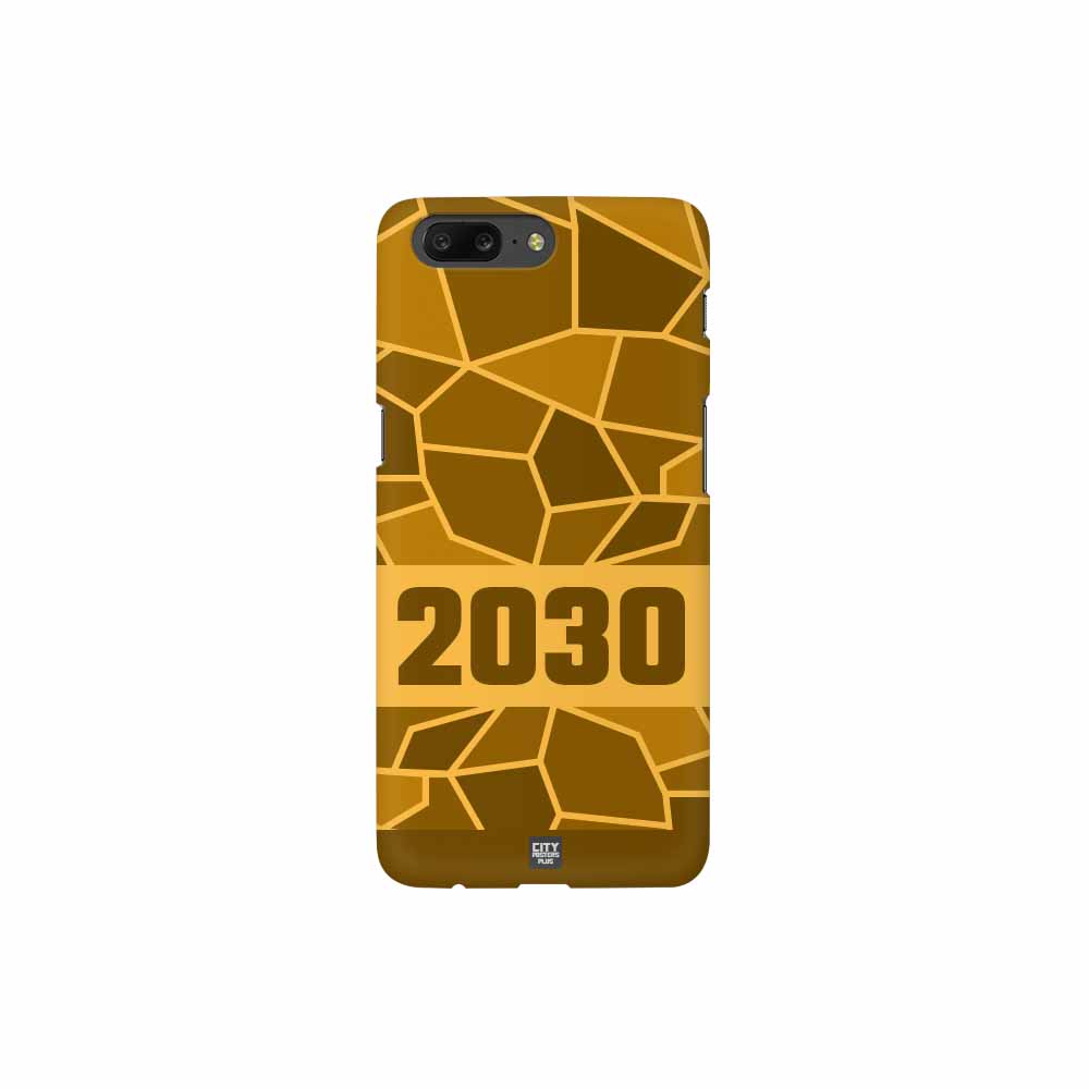 2030 Year Mobile Case Cover (Golden Yellow)