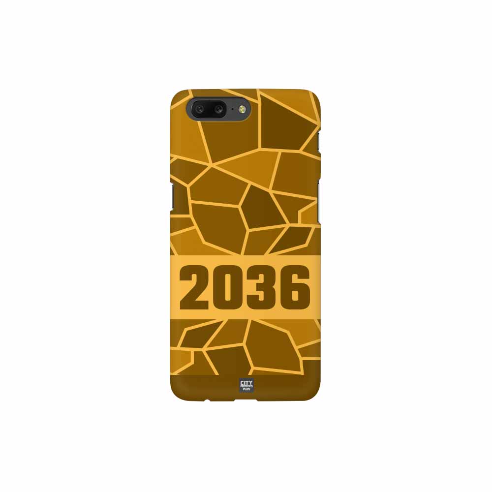2036 Year Mobile Case Cover (Golden Yellow)