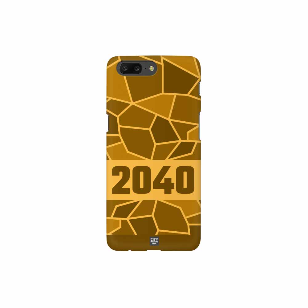 2040 Year Mobile Case Cover (Golden Yellow)