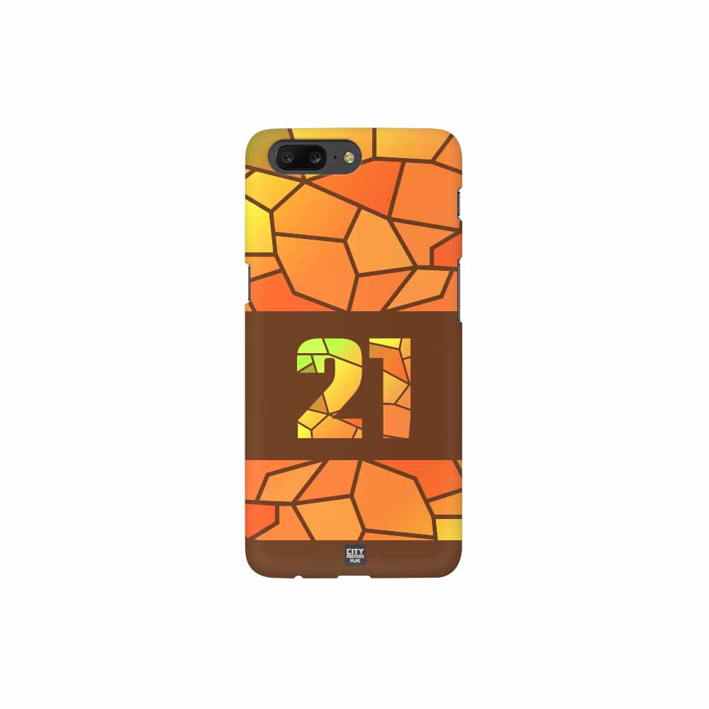 21 Number Mobile Case Cover (Brown)
