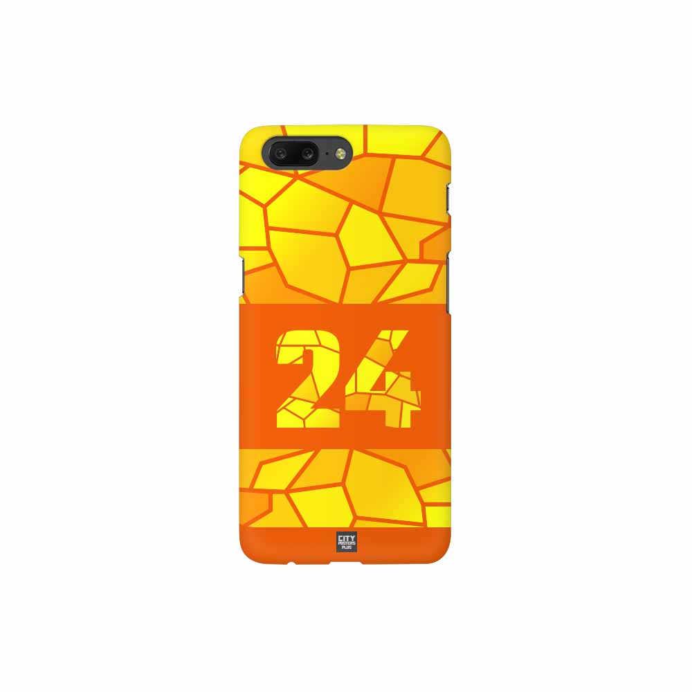 24 Number Mobile Case Cover (Orange)