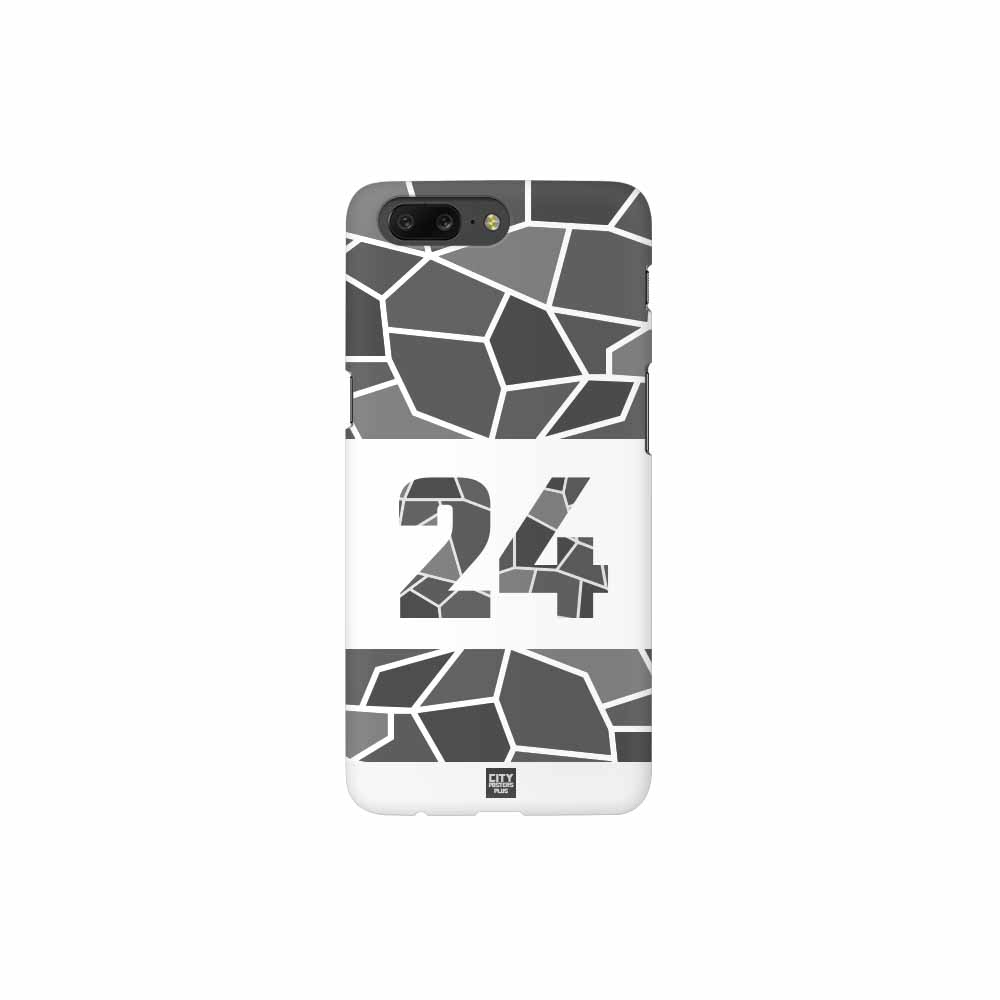 24 Number Mobile Case Cover (White)