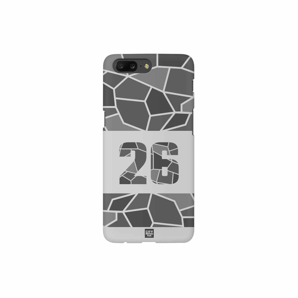26 Number Mobile Case Cover (Melange Grey)