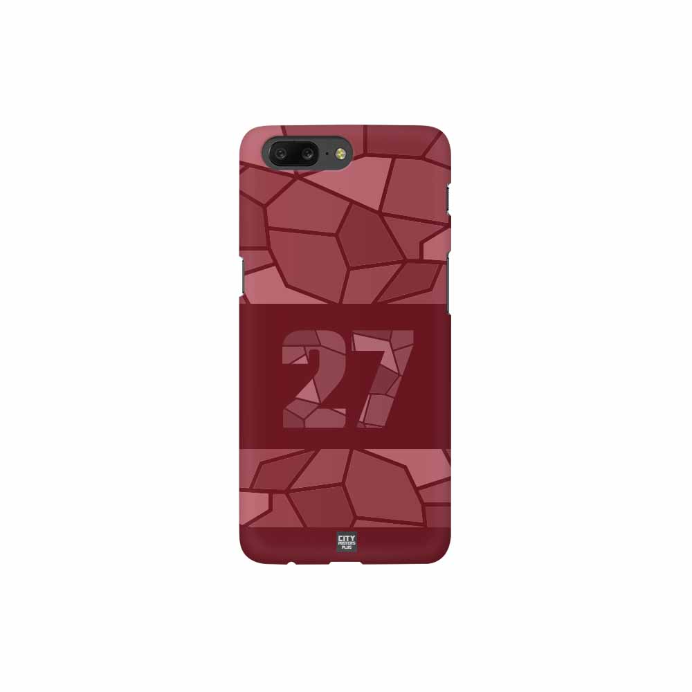 27 Number Mobile Case Cover (Maroon)