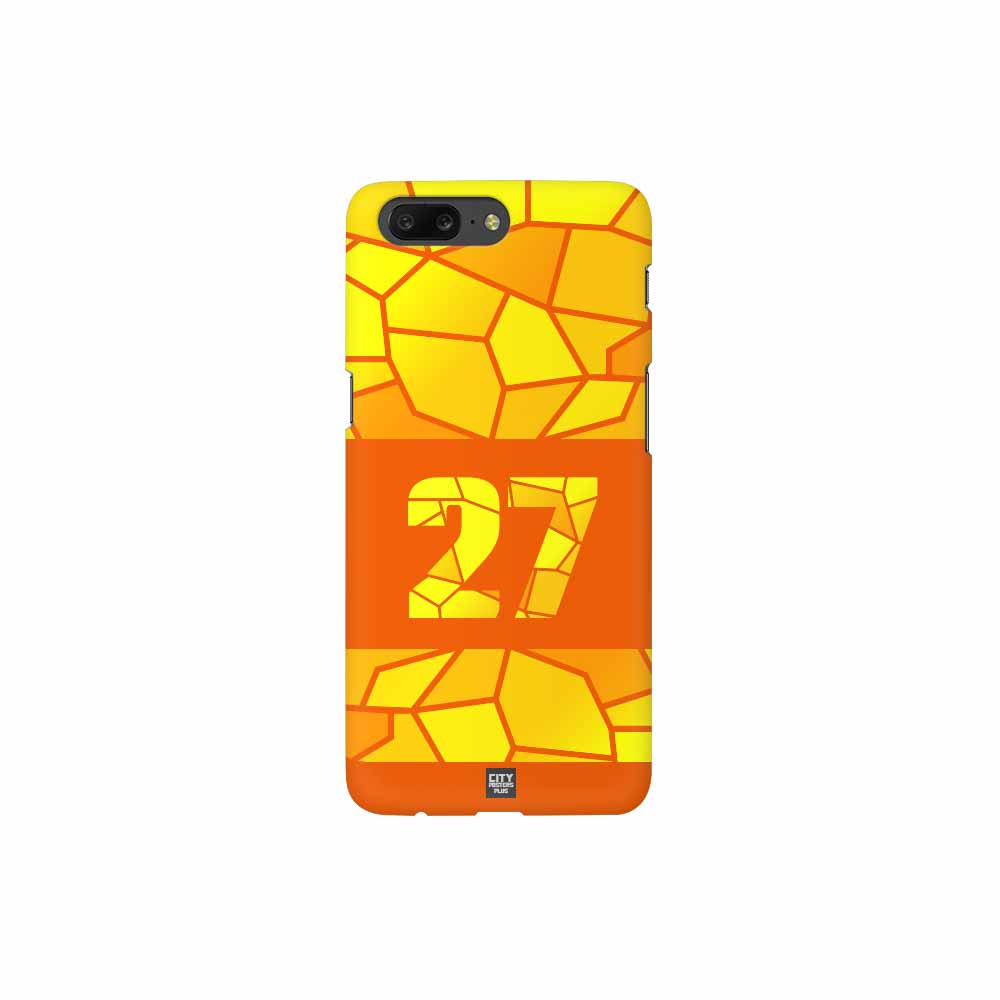 27 Number Mobile Case Cover (Orange)
