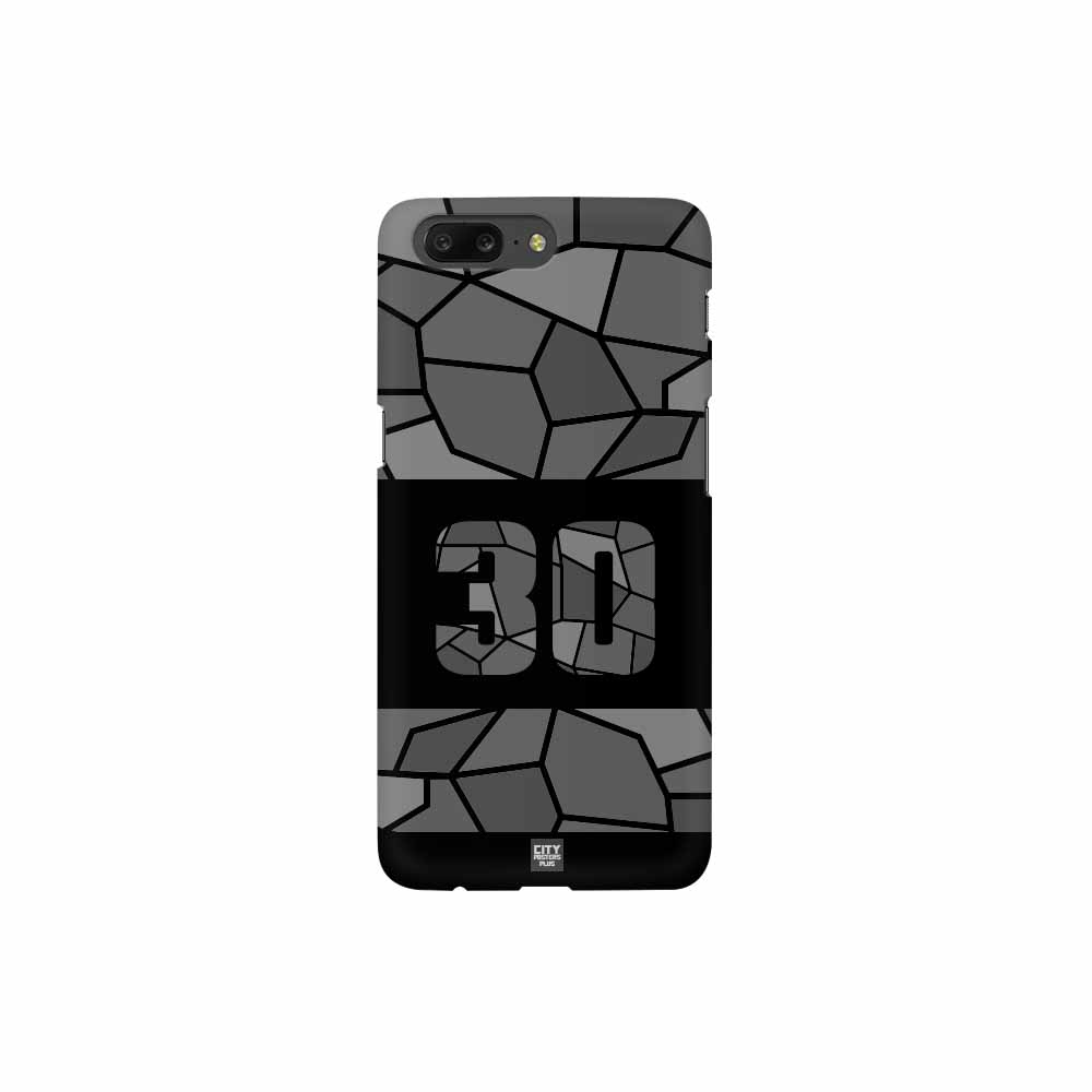 30 Number Mobile Case Cover (Black)