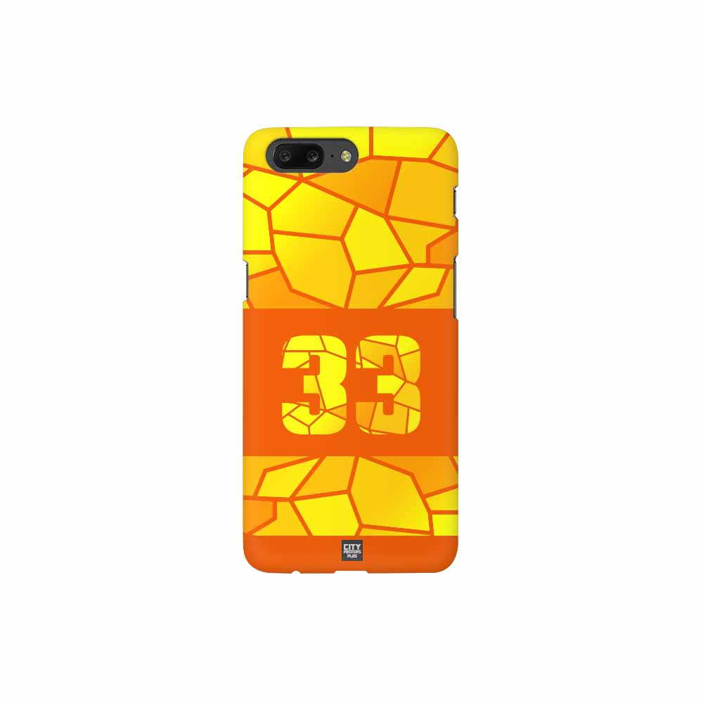 33 Number Mobile Case Cover (Orange)