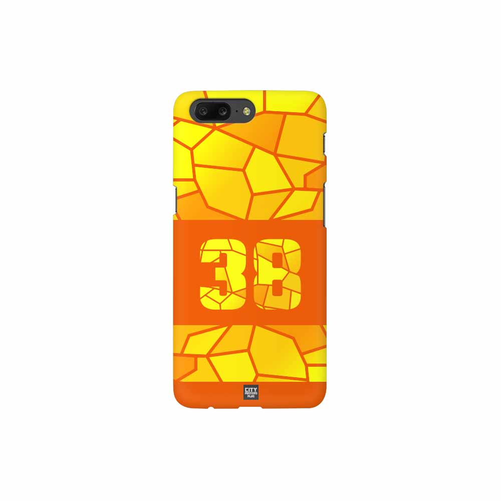 38 Number Mobile Case Cover (Orange)