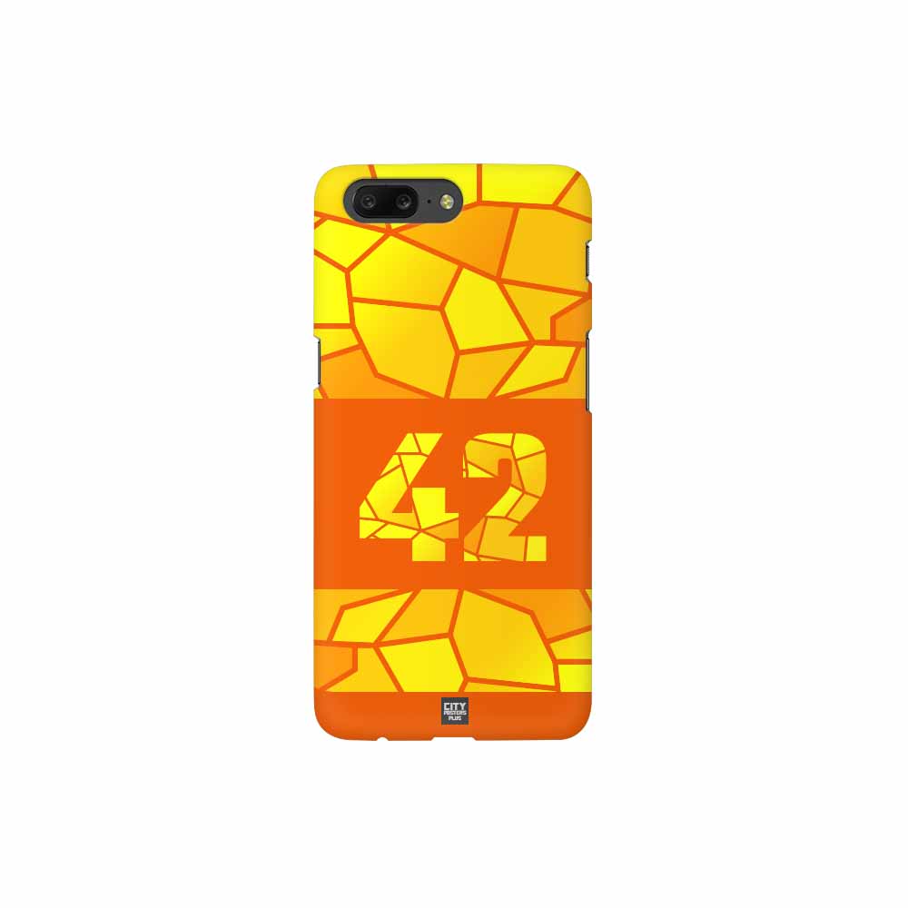 42 Number Mobile Case Cover (Orange)