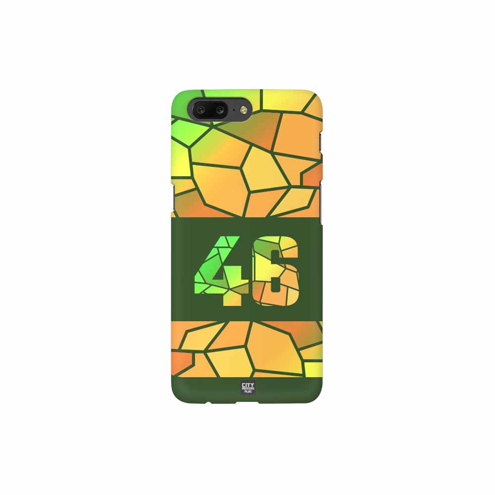 46 Number Mobile Case Cover (Olive Green)
