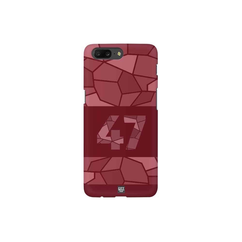 47 Number Mobile Case Cover (Maroon)