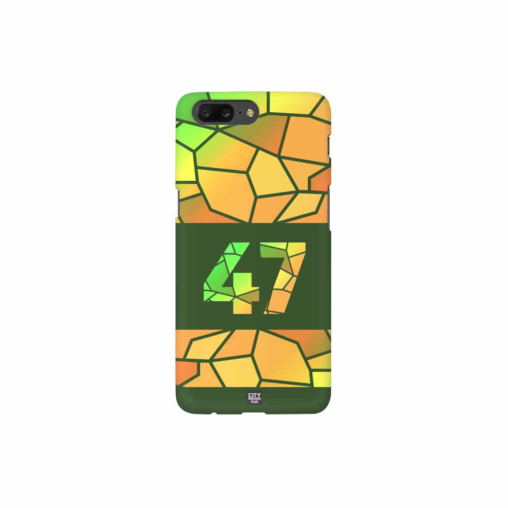 47 Number Mobile Case Cover (Olive Green)