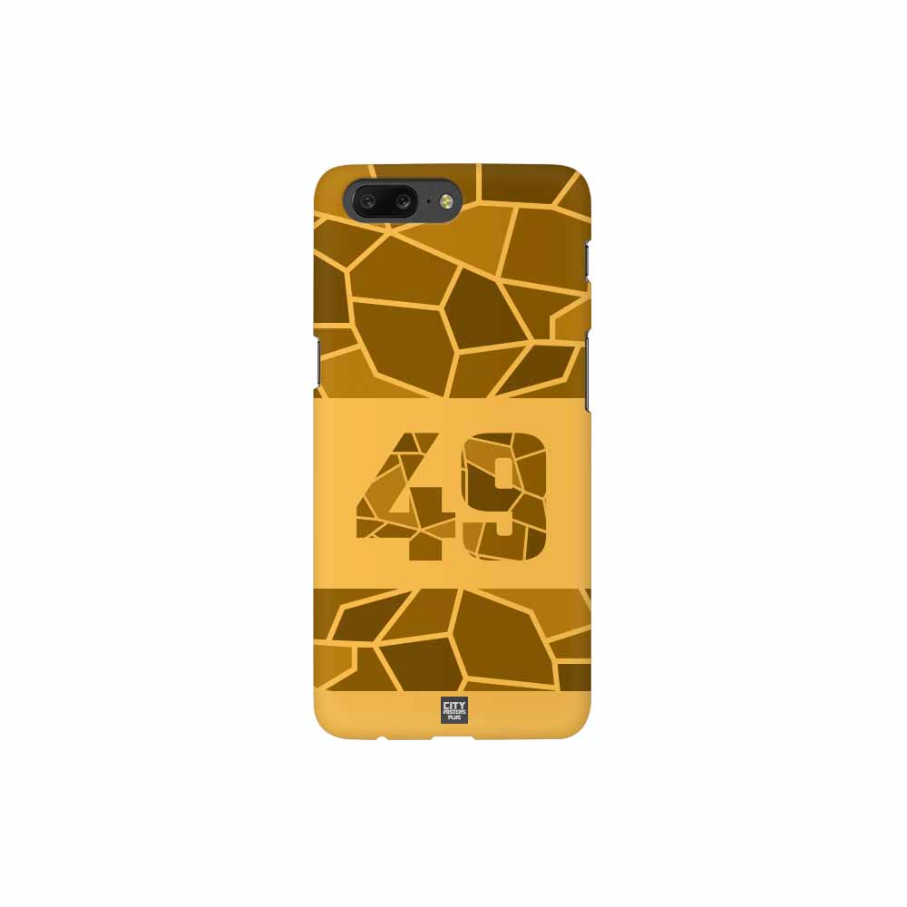 49 Number Mobile Case Cover (Golden Yellow)