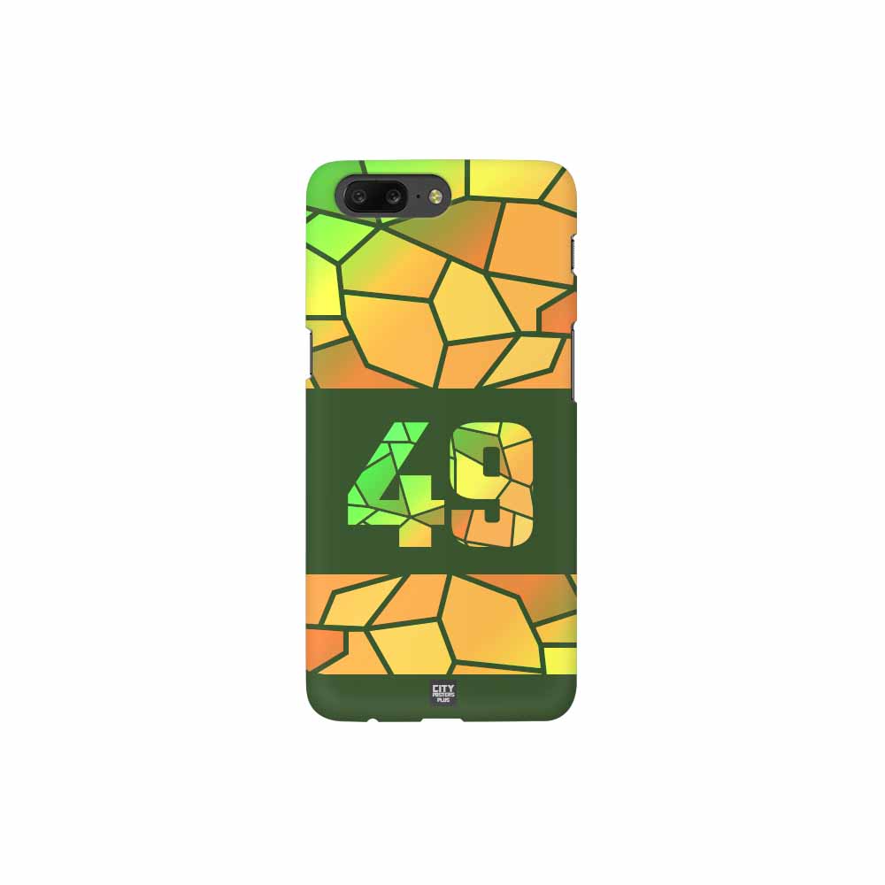 49 Number Mobile Case Cover (Olive Green)