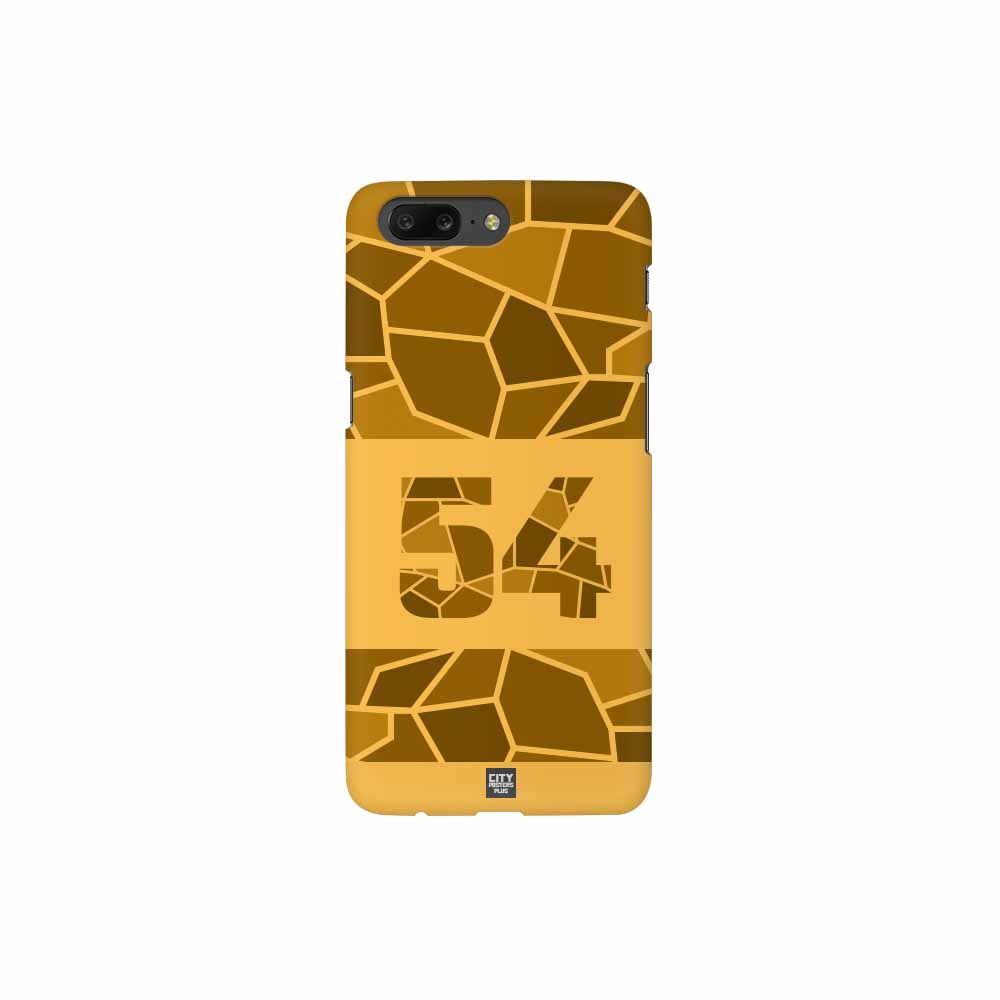 54 Number Mobile Case Cover (Golden Yellow)