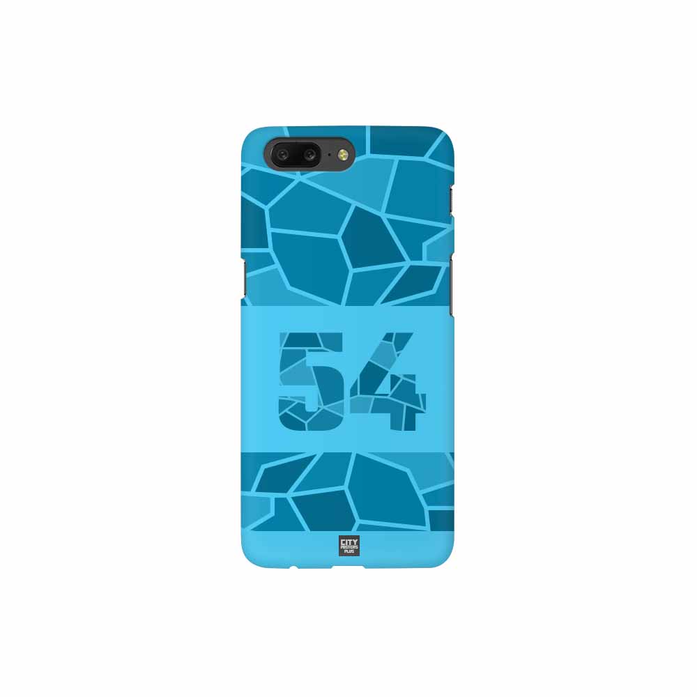 54 Number Mobile Case Cover (Sky Blue)