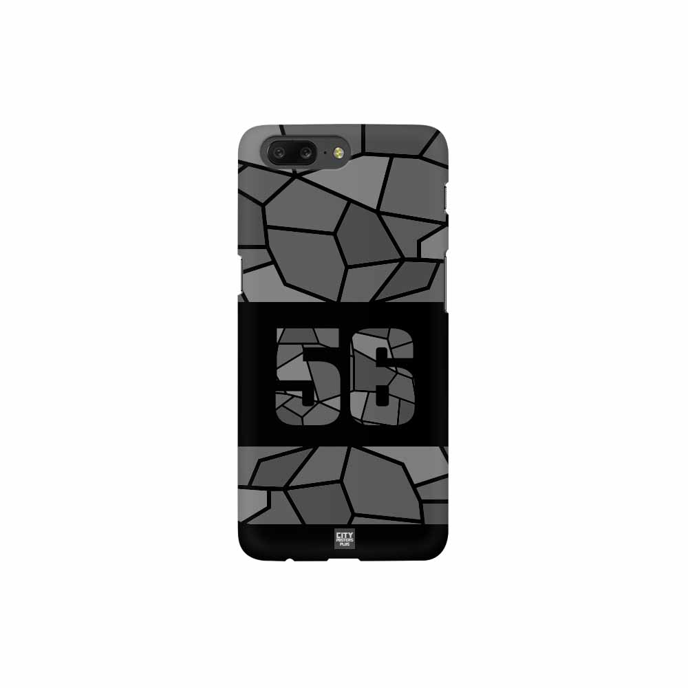 56 Number Mobile Case Cover (Black)