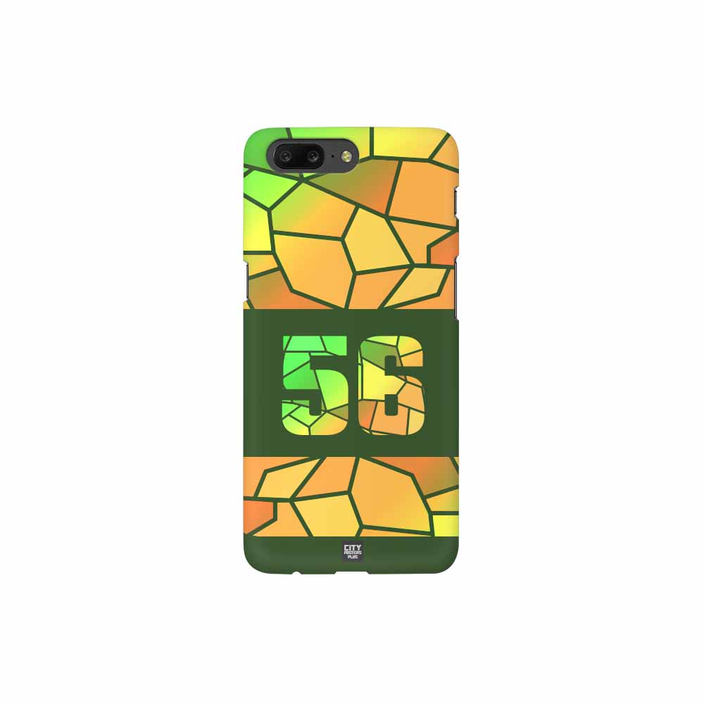 56 Number Mobile Case Cover (Olive Green)