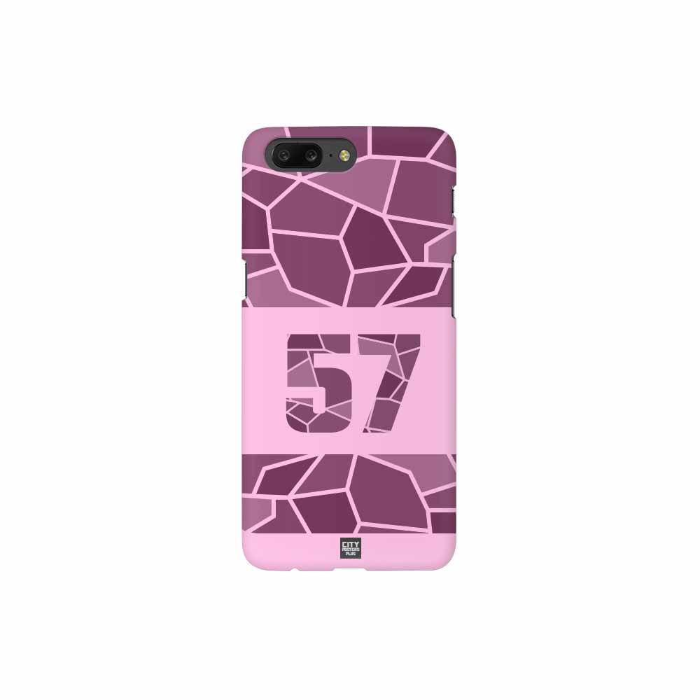 57 Number Mobile Case Cover (Light Pink)