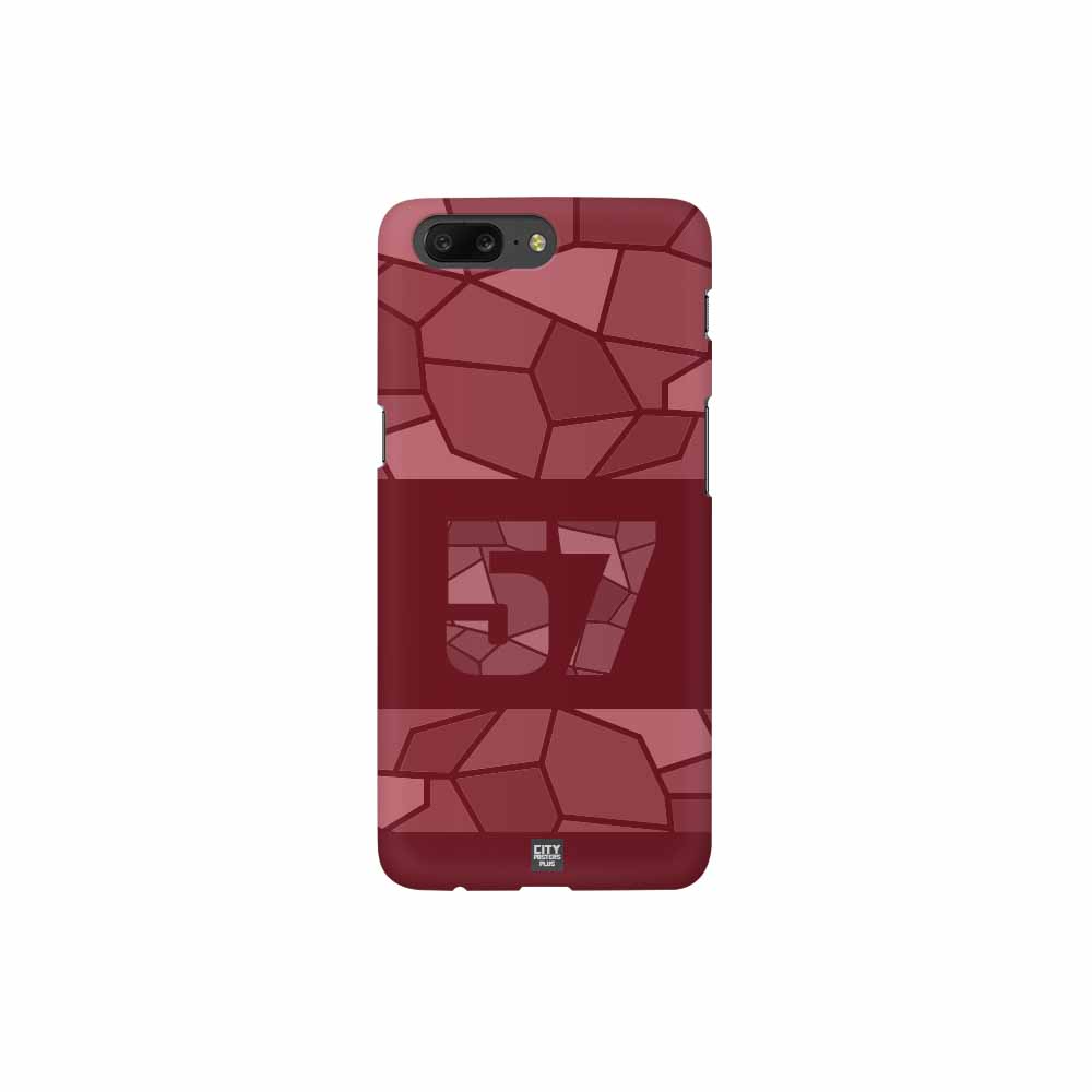 57 Number Mobile Case Cover (Maroon)
