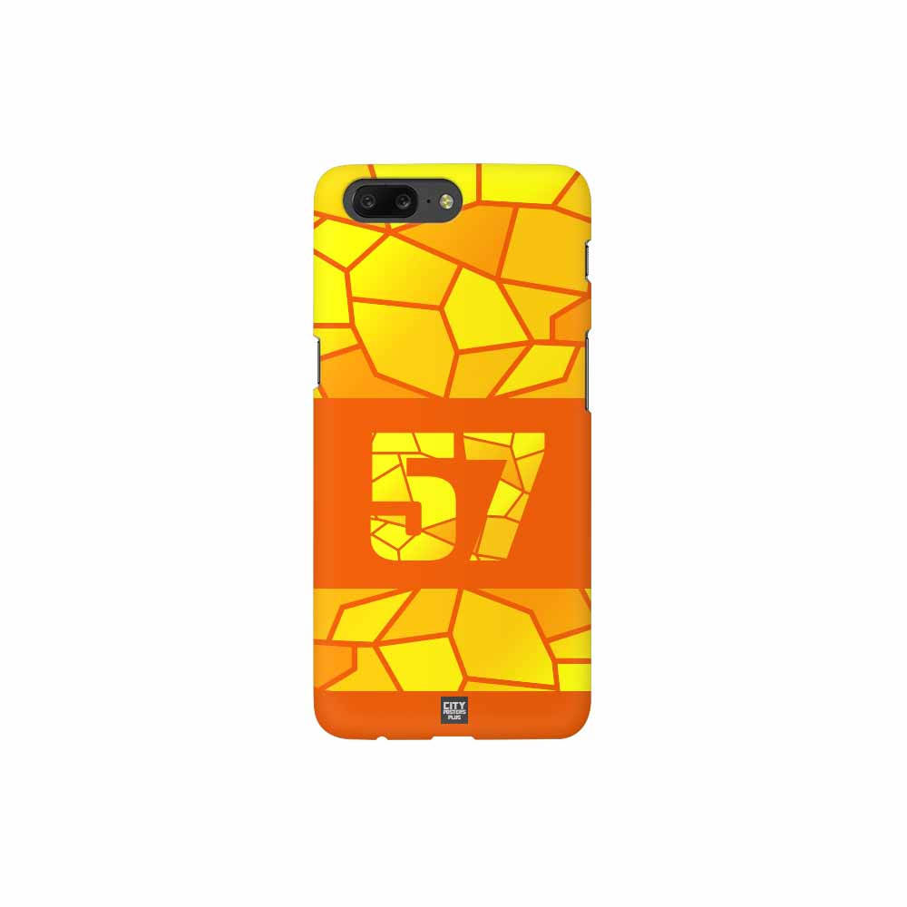 57 Number Mobile Case Cover (Orange)