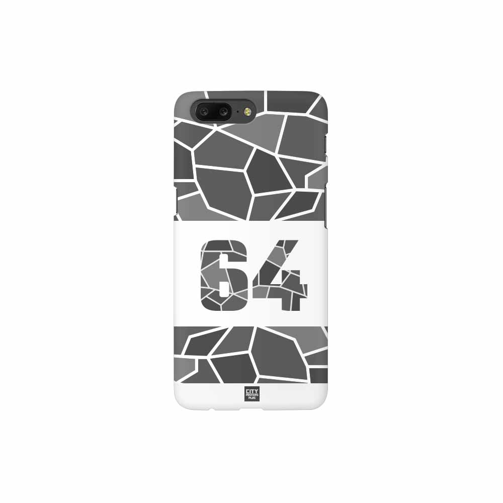 64 Number Mobile Case Cover (White)