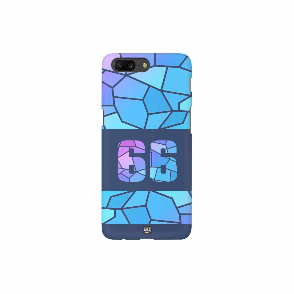 66 Number Mobile Case Cover (Navy Blue)