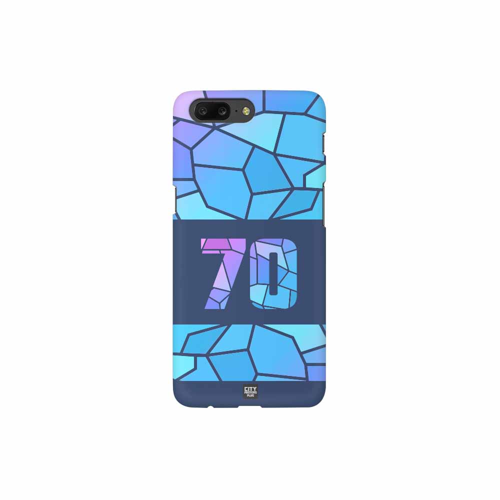 70 Number Mobile Case Cover (Navy Blue)