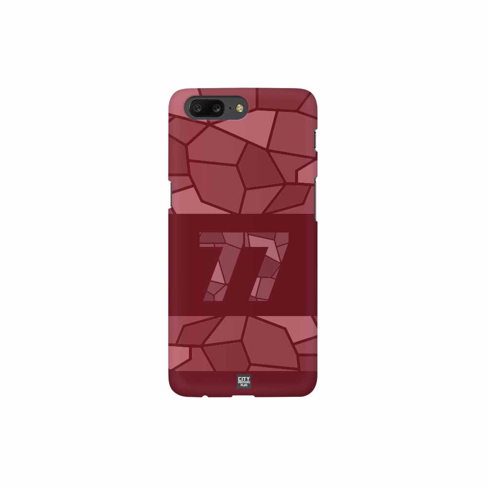 77 Number Mobile Case Cover (Maroon)
