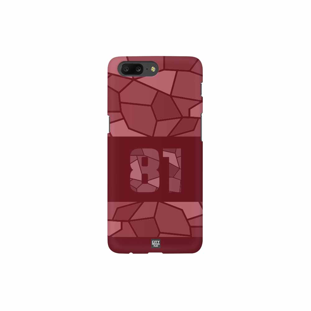 81 Number Mobile Case Cover (Maroon)