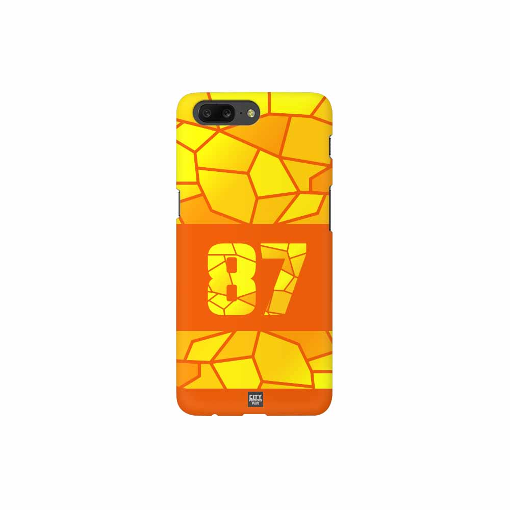 87 Number Mobile Case Cover (Orange)